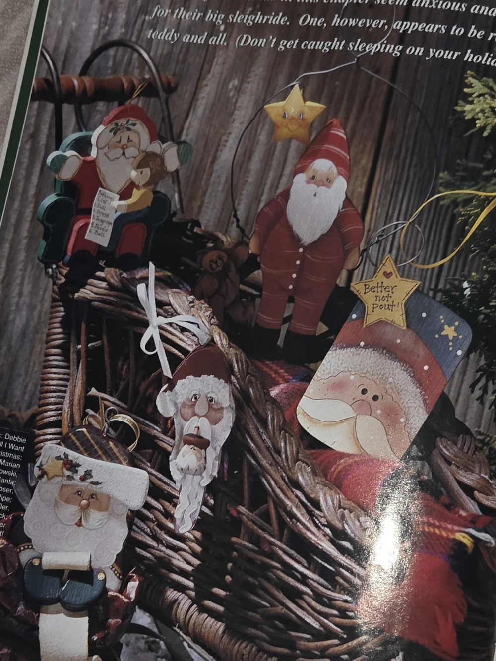 Vintage country wood ornament craft magazine nice ornaments to design from wood